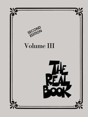 cover image of The Real Book--Volume III